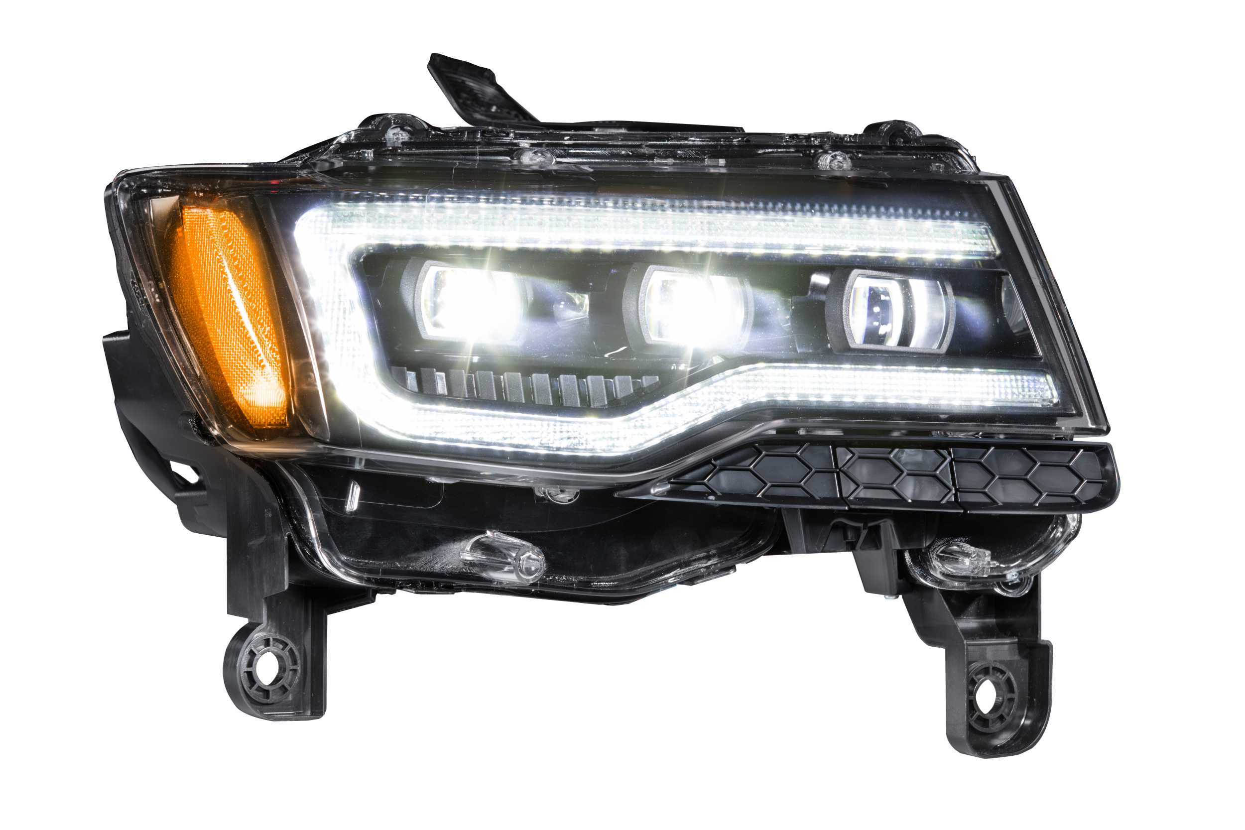 Crux Motorsports Stoßstangen Reflektor Tönung für 2014 2022 WK2 Jeep Grand  Cherokee - .de