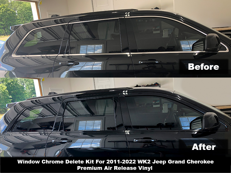 Crux Motorsports Window Chrome Delete Black out for 2011 – 2022 WK2 Jeep  Grand Cherokee Crux Motorsports